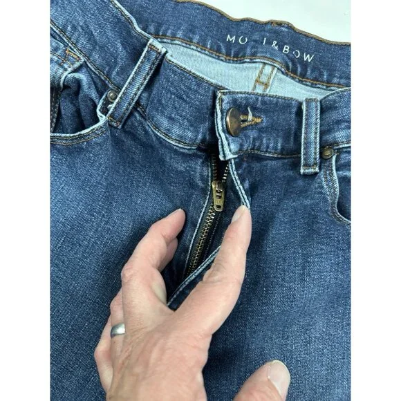 Mott & Bow Women’s Boyfriend Jeans Size 29 Medium Wash Blue Stretch 29x30 - Picture 7 of 16